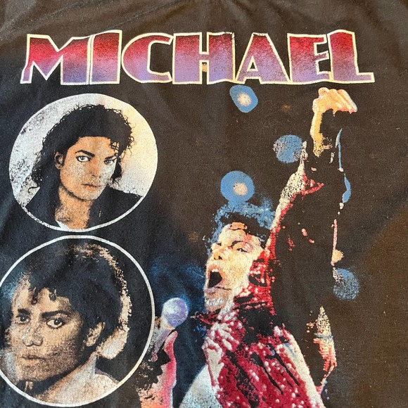 Michael Jackson Tshirt Small Woman Junior Mighty Fine - Picture 5 of 7